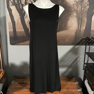 Fiorina Elegant Black Sleeveless Dress - L